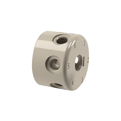 Corpo da RotaValve para Agilent, 6–7 vias