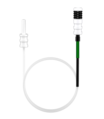 Linha de conexão da probe 0,18 mm DI com EzyFit (Verde/Preto)