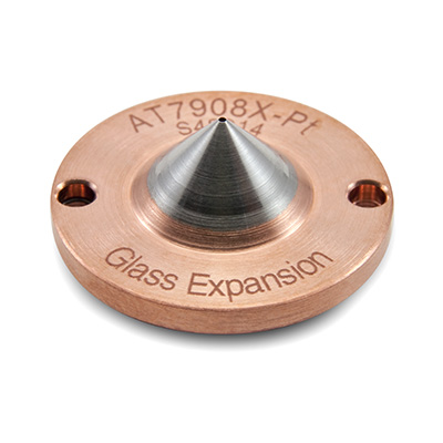Cone skimmer de platina com base de cobre para Agilent 7900, 8900 com lente X — PN AT7908X-Pt