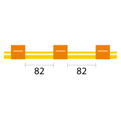Tubo para bomba peristáltica de Solva Flex, 3 tags 0,89 mm DI laranja/laranja (pacote com 12)