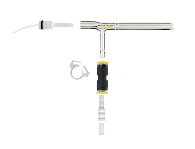Nebulizador Noordermeer V-Groove, Fluxo de Ar 0,7 L/min, com Conexões de Engate Rápido