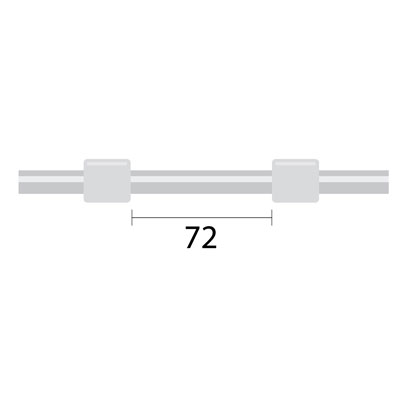 Tubo curto para bomba peristáltica de PVC ProLok Contour com extremidade alargada, 2 tags 1,02 mm DI branco/branco (pacote com 6)