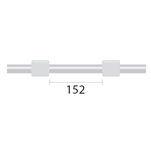 Tubo para bomba peristáltica de Tygon MH ProLok Contour com extremidade alargada, 2 tags (152 mm) 1,02 mm DI branco/branco (pacote com 6)