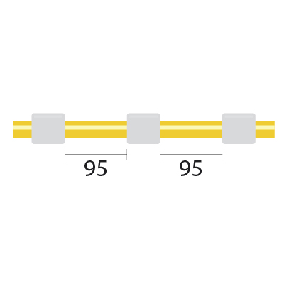 Tubo para bomba peristáltica de Solva Flex, 3 tags (95 mm) 1,02 mm DI branco/branco (pacote com 12)