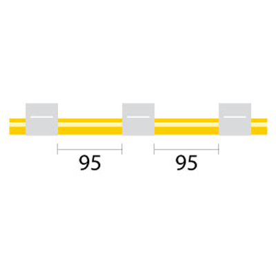 Tubo para bomba peristáltica de Solva Contour com extremidade alargada, 3 tags (95 mm) 1,02 mm DI branco/branco (pacote com 6)