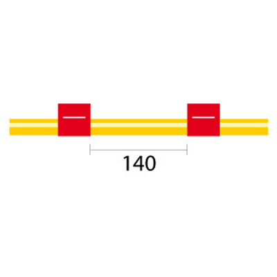 Tubo para bomba peristáltica de Solva Flex Contour com extremidade alargada, 2 tags 1,14 mm DI vermelho/vermelho (pacote com 6)