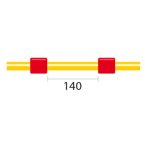 Tubo para bomba peristáltica de Solva Flex ProLok, 2 tags 1,14 mm DI vermelho/vermelho (pacote com 12)