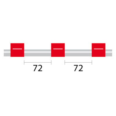 Tubo para bomba peristáltica de PVC ProLok Contour com extremidade alargada, 3 tags 1,14 mm DI vermelho/vermelho (pacote com 6)