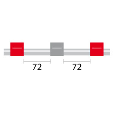 Tubo para bomba peristáltica de PVC, 3 tags 1,22 mm DI vermelho/cinza (pacote com 12)