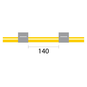 Tubo para bomba peristáltica de Solva Flex Contour com extremidade alargada, 2 tags 1,30 mm DI cinza/cinza (pacote com 6)