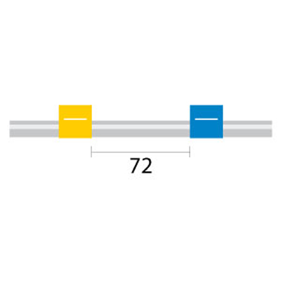 Tubo para bomba peristáltica de Tygon MH, 2 tags (72 mm) 1,52 mm DI amarelo/azul (pacote com 6)