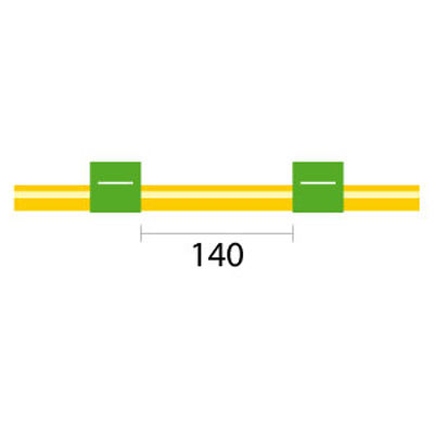 Tubo para bomba peristáltica de Solva Flex, 2 tags 1,85 mm DI verde/verde (pacote com 12)