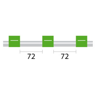Tubo para bomba peristáltica de PVC Contour com extremidade alargada, 3 tags 1,85 mm DI verde/verde (pacote com 6)