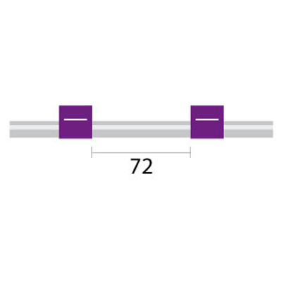Tubo para bomba peristáltica de Tygon MH, 2 tags (72 mm) 2,06 mm DI roxo/roxo (pacote com 6)