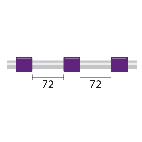 Tubo para bomba peristáltica de PVC ProLok, 3 tags 2,06 mm DI roxo/roxo (pacote com 12)
