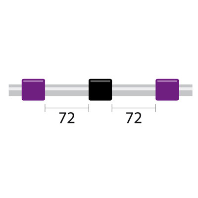 Tubo para bomba peristáltica de PVC ProLok, 3 tags 2,29 mm DI roxo/preto (pacote com 12)