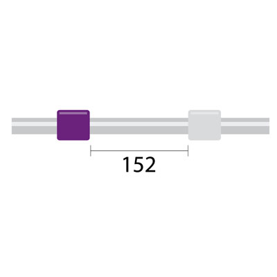 Tubo para bomba peristáltica de PVC ProLok, 2 tags 2,79 mm DI roxo/branco (pacote com 12)