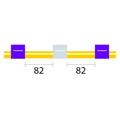 Tubo para bomba peristáltica de Solva Flex, 3 tags 2,79 mm DI roxo/branco (pacote com 12)