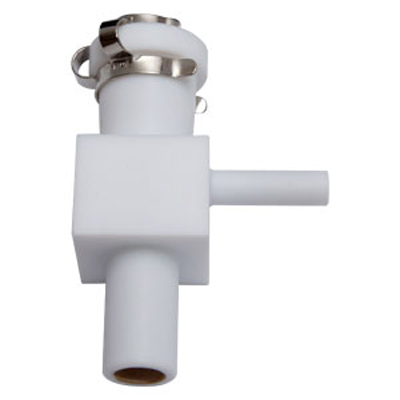 HF Drain Adaptador (straight) com Auxiliary gás Port