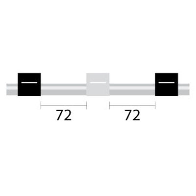 Tubo para bomba peristáltica de PVC, 3 tags 3,17 mm DI preto/branco (pacote com 12)