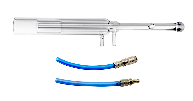 Tocha de quartzo com injetor de 2,5 mm com gas conexões