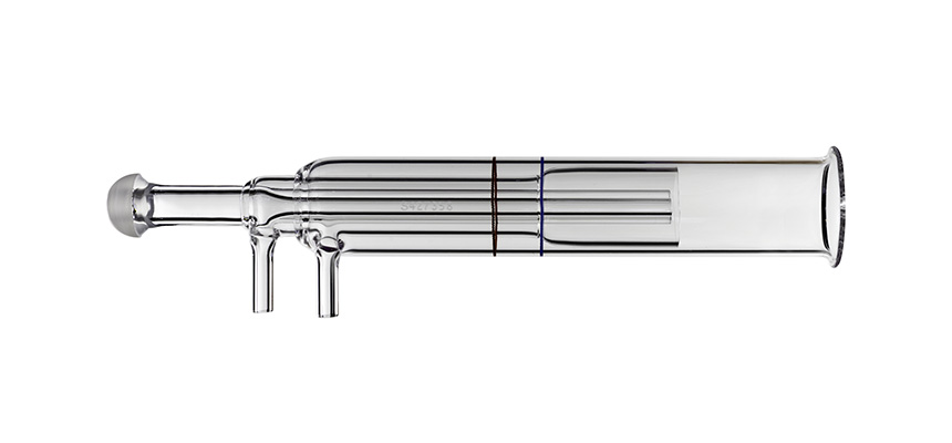 Tocha de quartzo com injetor de 2,5 mm, braços laterais com DE de 4 mm para Spectro EOP