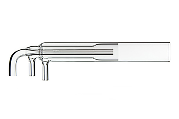 Tocha de quartzo Longa vida útil com curva de 90° e injetor de 2,3 mm para 700-ES ou Vista Axial