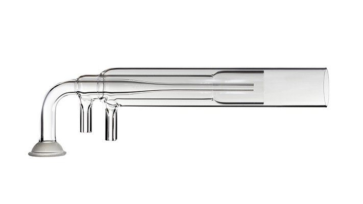 Tocha de quartzo (Alto teor de sólidos) RA/FS13 e injetor de 2,3 mm para 700-ES ou Vista Axial