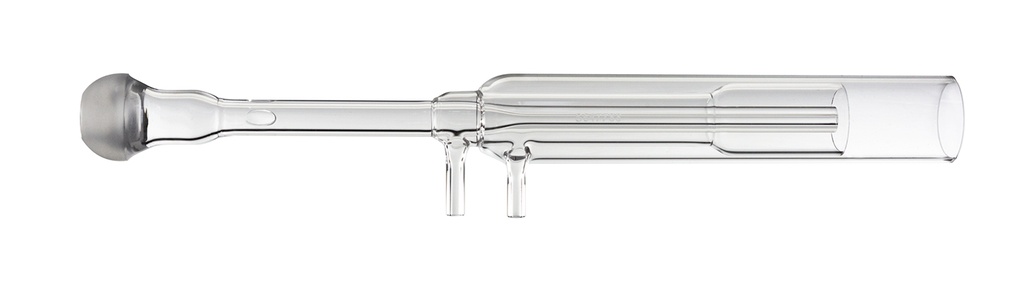 Tocha de quartzo com injetor de 1,8 mm, braços laterais com DE de 4 mm com S19 para Spectro SOP