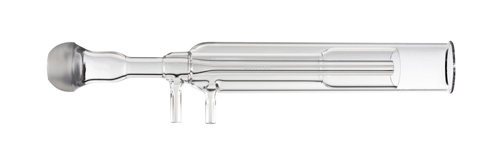Tocha de quartzo 170 mm, injetor de 1,8 mm, braços laterais com DE de 4 mm com S19 para Spectro EOP