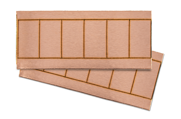 Folha de cobre para tocha body (pacote com 12)