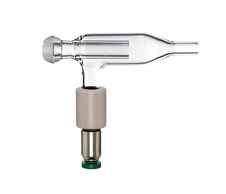 Adaptador de vidro para gás de proteção (sheath gas)