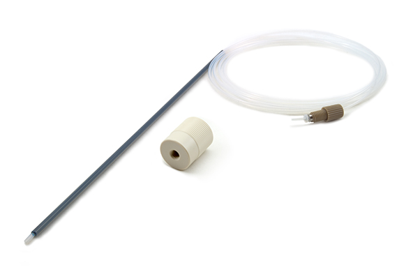 Sonda (sonda) de Fibra de Carbono Encapsulada em PTFE 1,0 mm DI com Conexão Ratchet 1/4-28 (para Agilent I-AS)