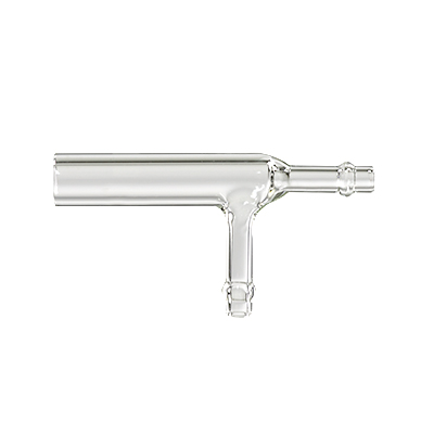 Adaptador em T de 8 mm para duas saídas espigão de 5 mm