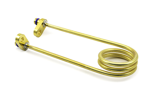 Bobina de RF banhada a ouro e revestida com PTFE