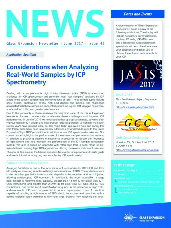 Capa de Glass Expansion: Boletim técnico de junho de 2017